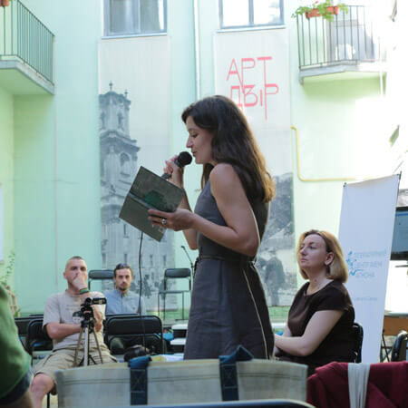 Book presentation with Ukrainian writer and director Iryna Tsilyk