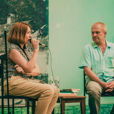 Зустріч-із-письменником-Тарасом-Прохаськом,-липень-2014